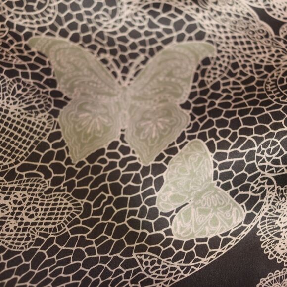 Odd Molly Silk Butterfly Print Purple Mini Dress Beaded Size 4 NWT - Picture 7 of 16